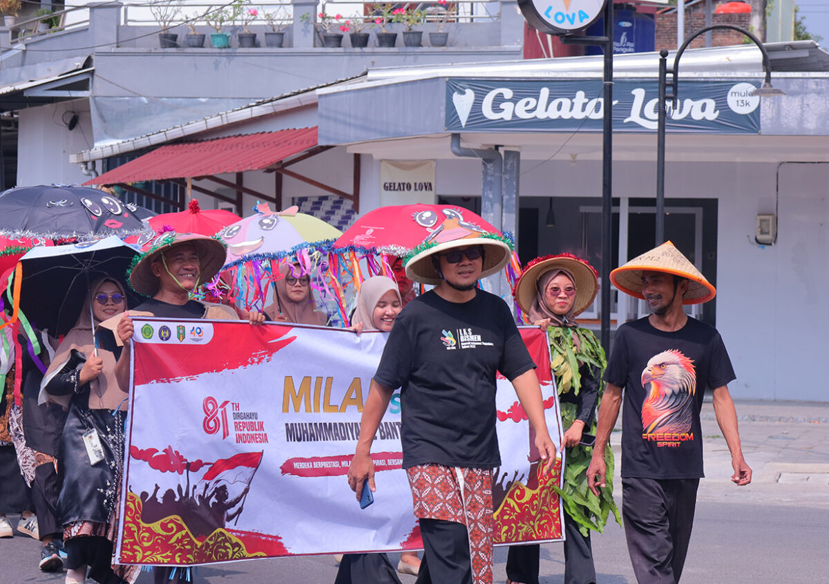 Kirab Milad Ke-48 SMK Muhammadiyah 2 Bantul