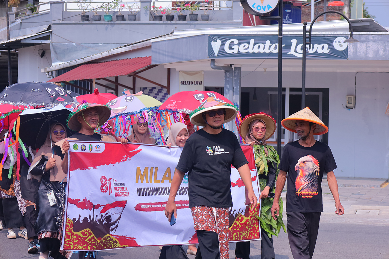 Kirab Milad Ke-48 SMK Muhammadiyah 2 Bantul